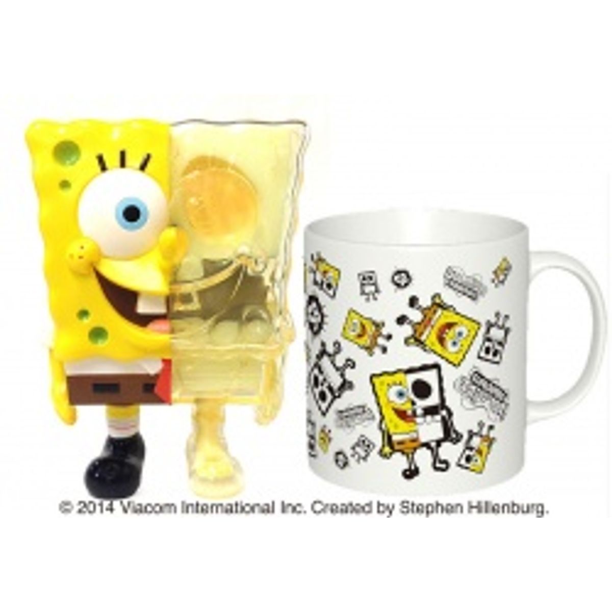 X-RAY SPONGEBOB MUG CUP SET