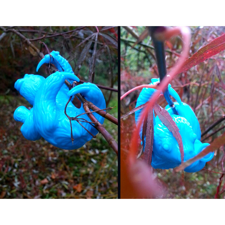 Neon Bluetoed Sloth n Moth by Bwana Spoons
