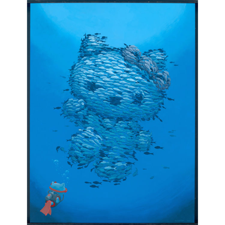 Fishy Greetings 2.0 Print by Kozyndan
