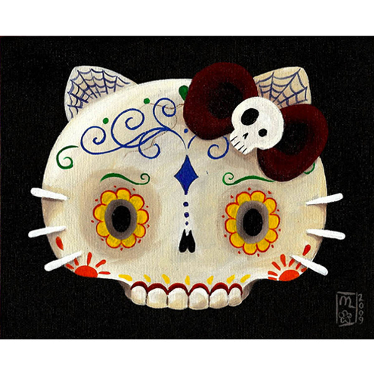 Hello Kitty Day Of The Dead Spider Webs