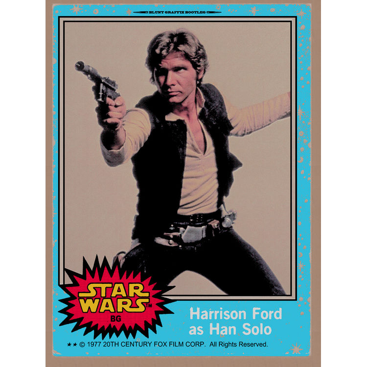 Han Solo Trading Card by Blunt Graffix (Matt Dye)