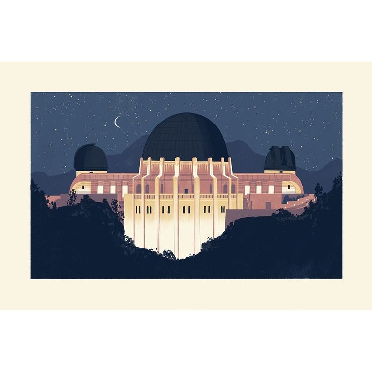 Griffith Observatory at Night by Chris Turnham