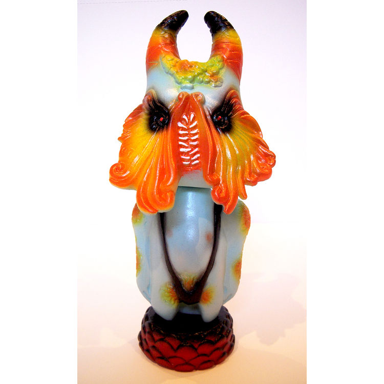CYCO BOB BOBBLE HEAD, ORANGE AND BLUE by Naomi Knaff