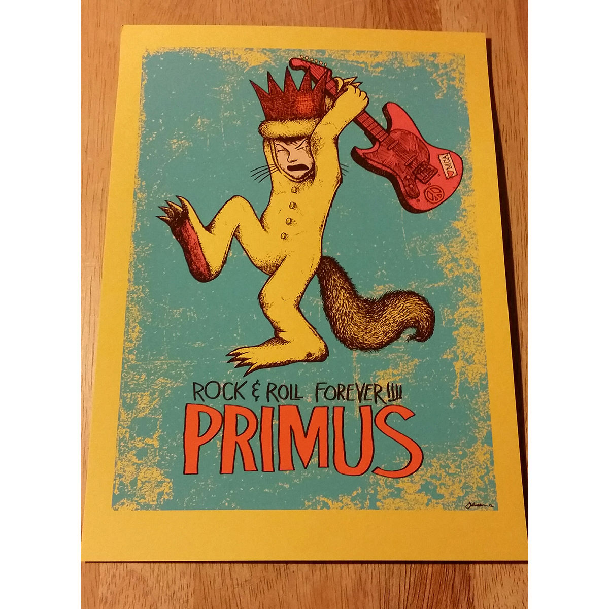 PRIMUS 'Rock-N-Roll Forever!' Mini-Print YELLOW VARIANT