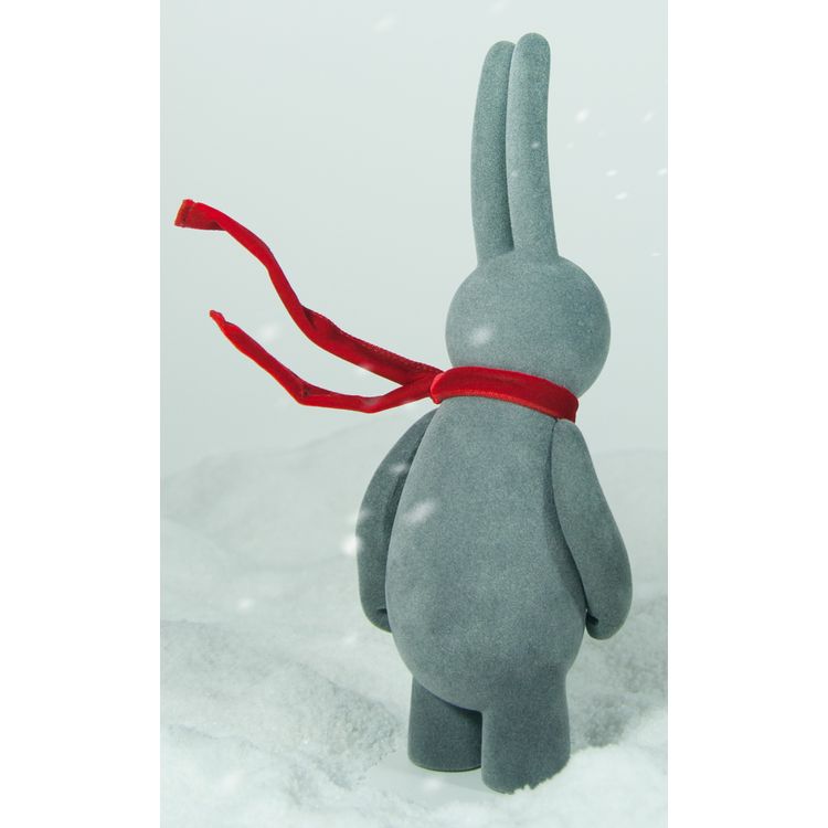 PETIT LAPIN 'blowing in the wind' Edition - FLOCKED Grey by Mr. Clement
