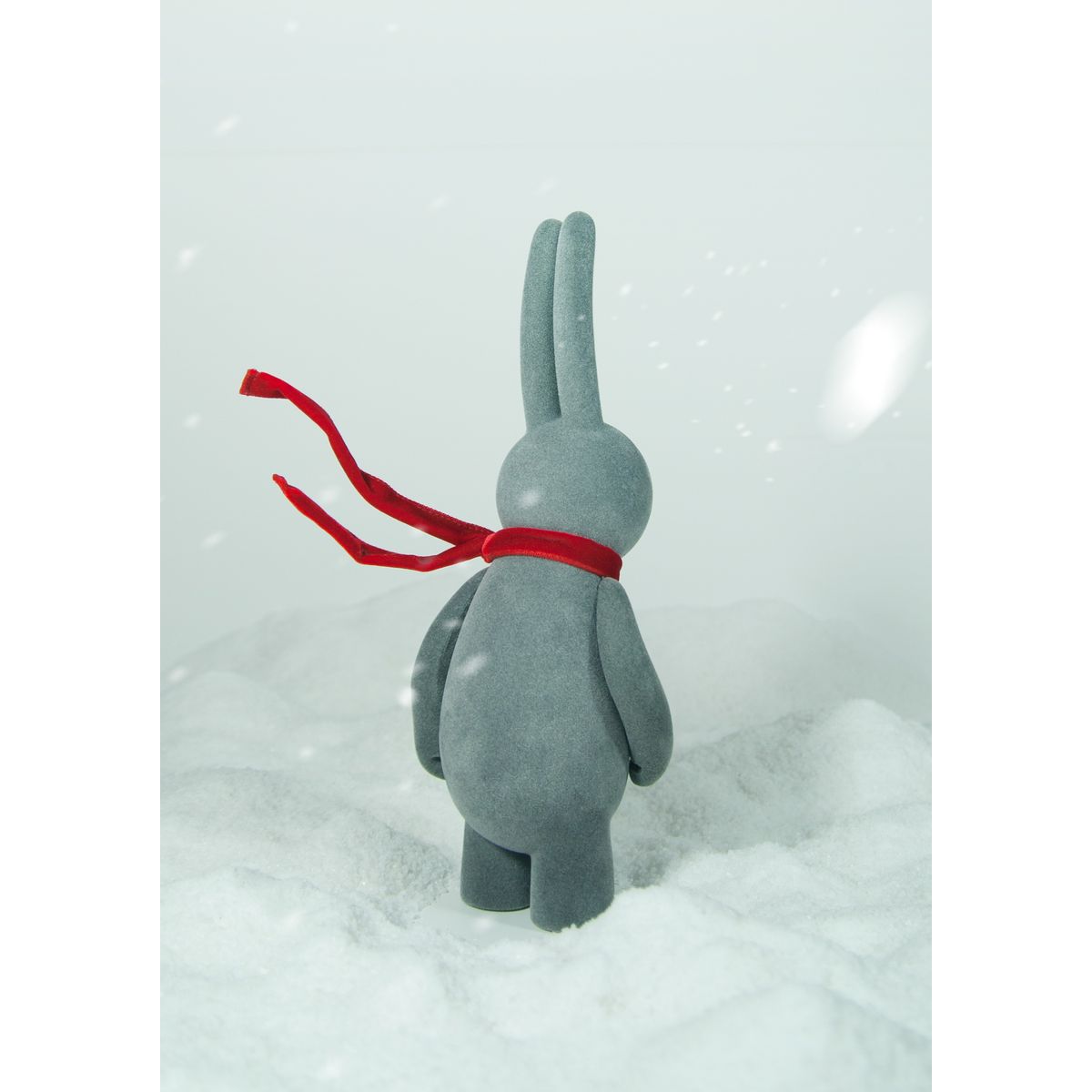 PETIT LAPIN 'blowing in the wind' Edition - FLOCKED Grey