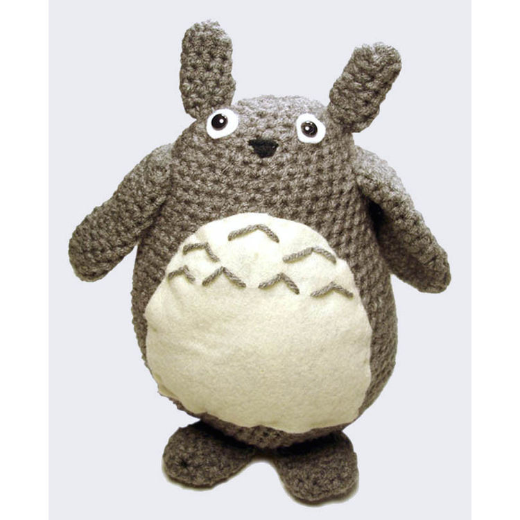 Totoro Plush (Large Grey) by Hooked Hands