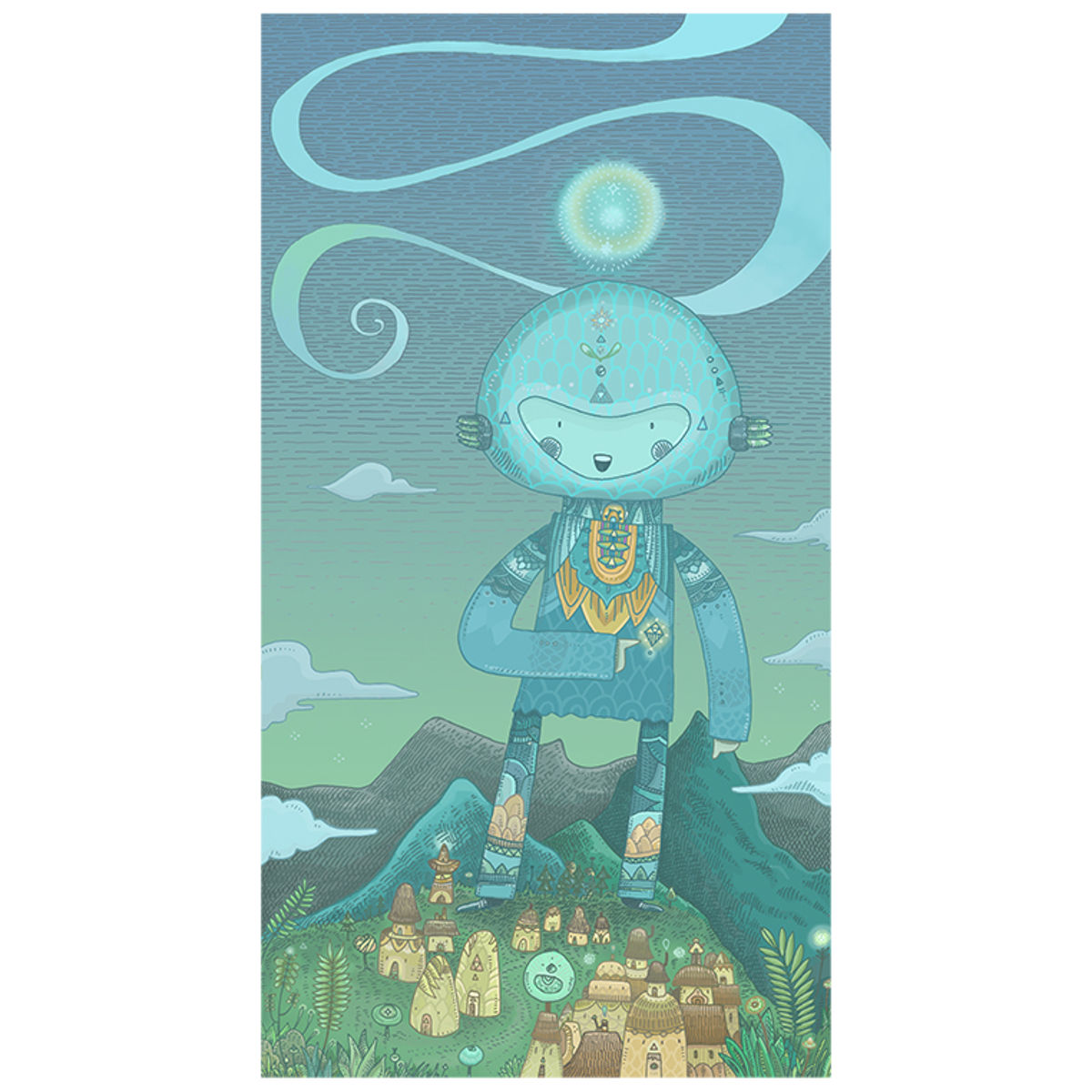 Lost City Guardian print