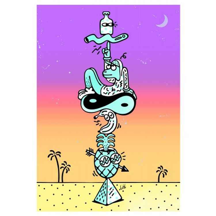 "Balance Totem" Print by Salão Coboi