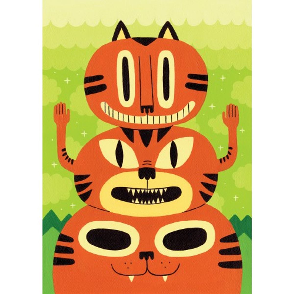 "Cat Totem" Print