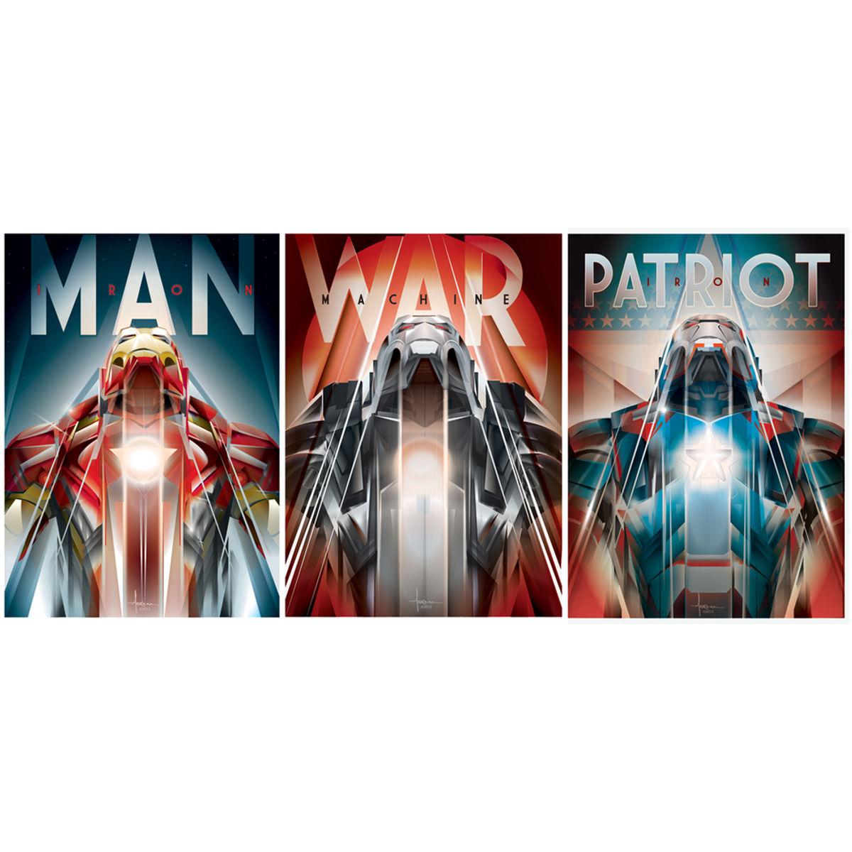 IRONMAN FOIL TRIPTYCH