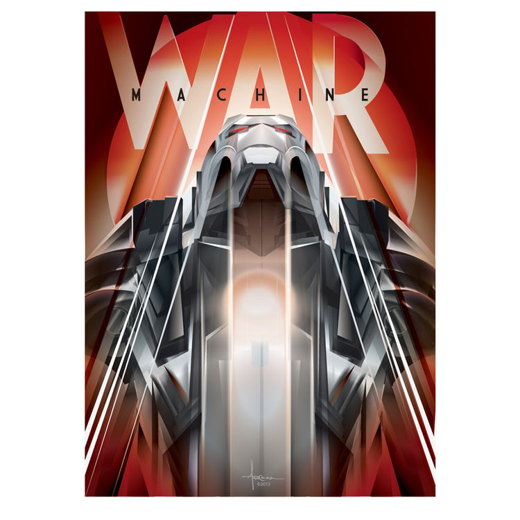 WAR MACHINE-IRONMAN VECTOR TRIBUTE by Orlando Arocena