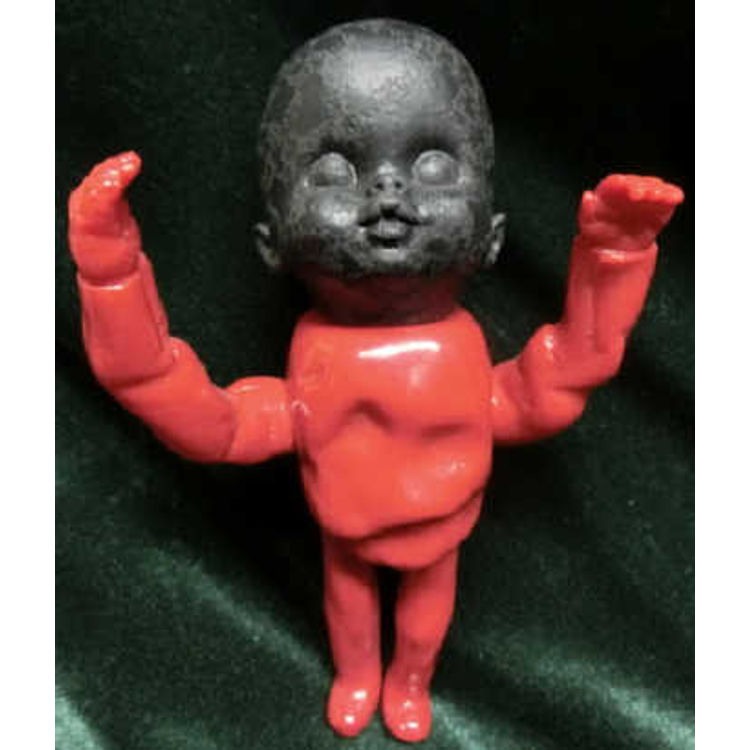 Grody Shogun CUSTOM head / baby / red x black molding by Grody Shogun