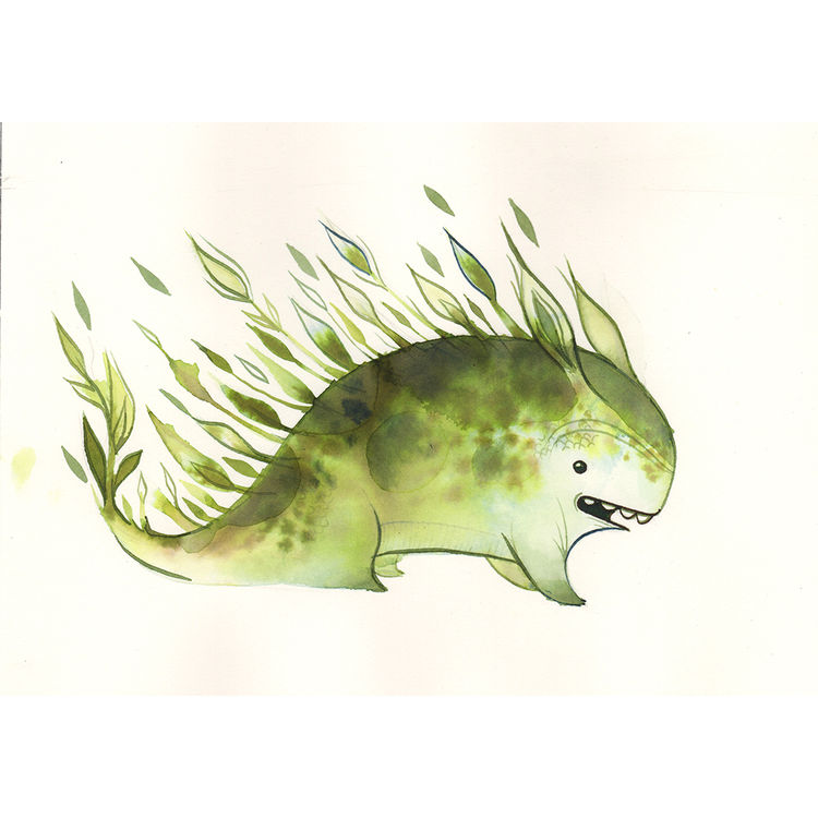 leafy beast by oddFauna (Emma SanCartier)