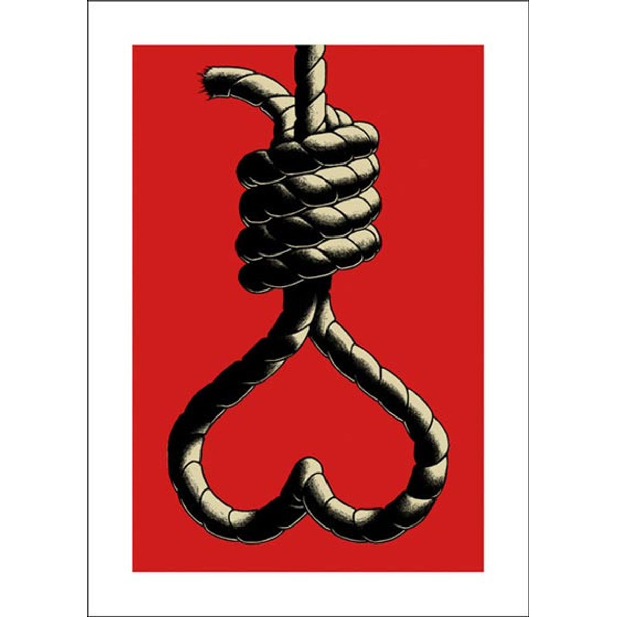 'Heart Noose' print