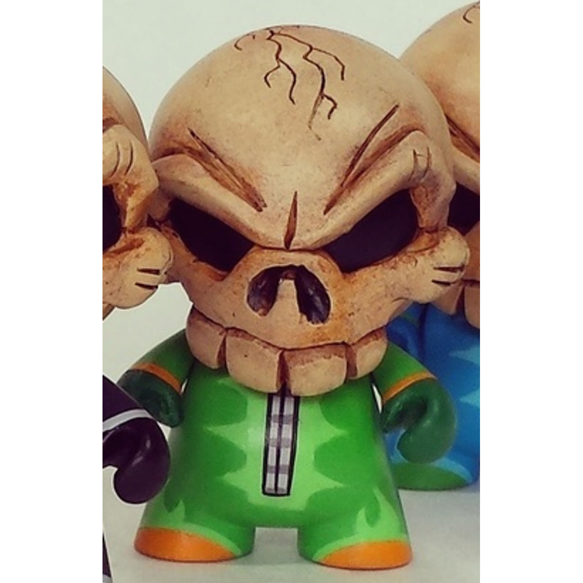 SKULLS IN JAMMIES - green