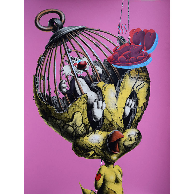 "Better In Than Out" Hand Finished 10 by PEZ (Pierre Yves Riveau)