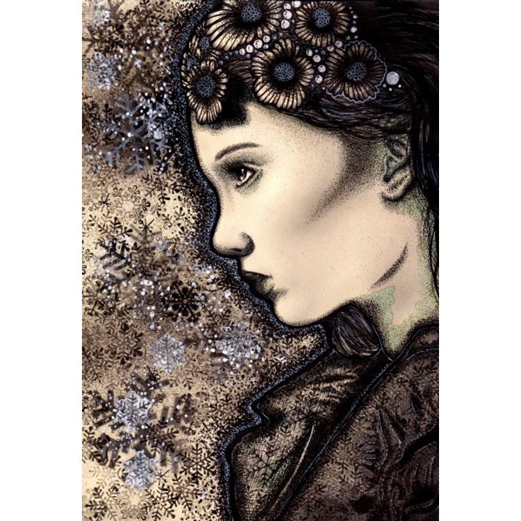 Frozen Beauty (Lily Cole) by Josh Stebbins