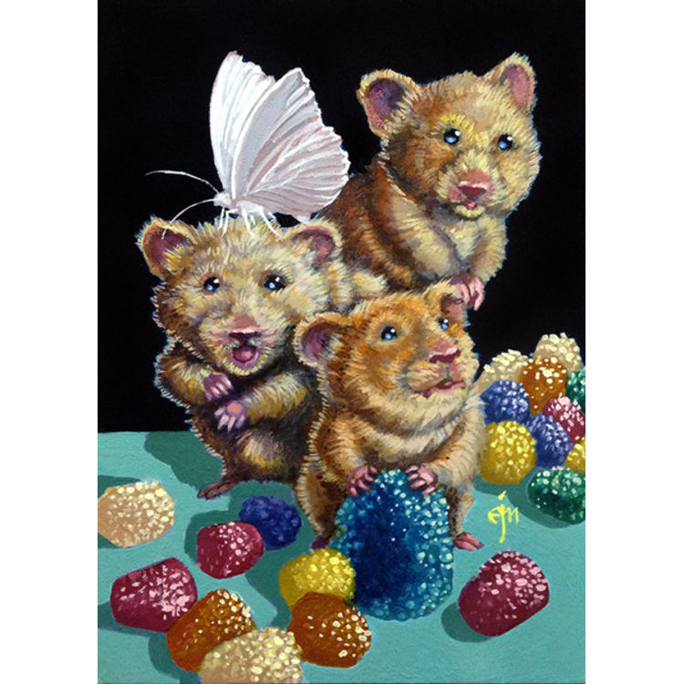 Sugartopped Gumdrop Hamsters by Erich J. Moffitt
