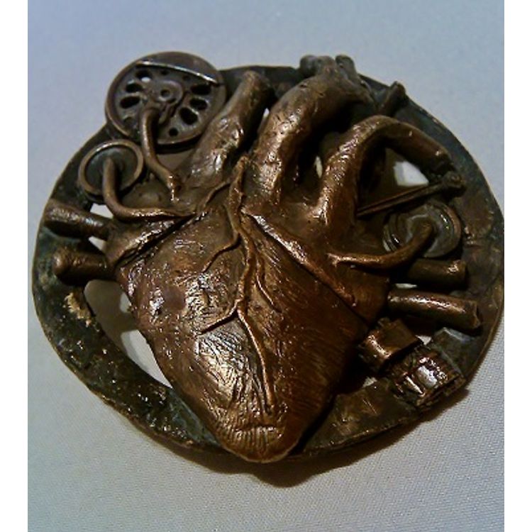 Mechanical Heart Belt Buckle by Stephan Webb