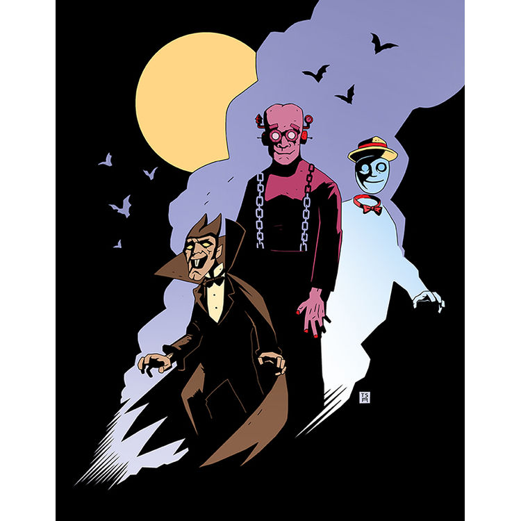 Monster Cereals Print - Mike Mignola Style by Junk Fed