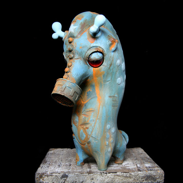 Blue Gas Mask Wippo by DrilOne
