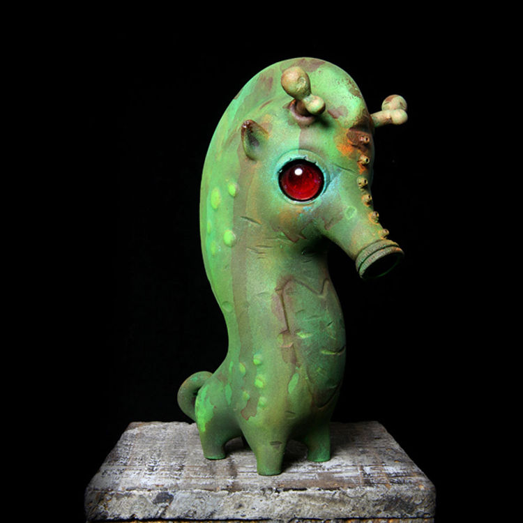 Green Gas Mask Wippo by DrilOne