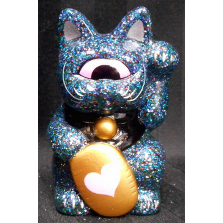 Fortune Cat Baby ( giga mix lame Clear Blue molding / oval : Heart ) by Real X Head (Mori Katsura)