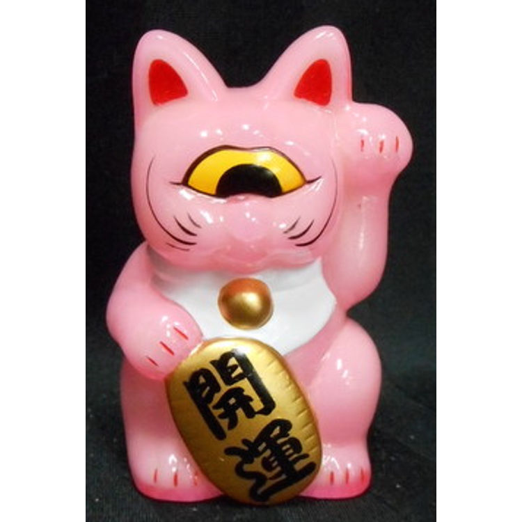 Fortune Cat Baby (Clear Pink × luminous two -layer molded ) by Real X Head (Mori Katsura)