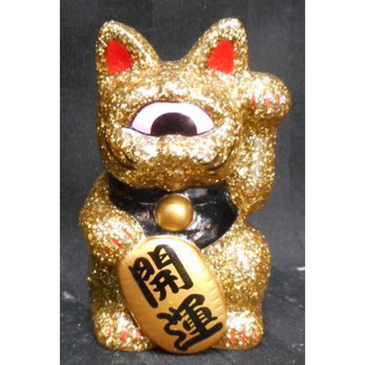 Fortune Cat Baby ( giga lame Gold molding ) by Real X Head (Mori Katsura)