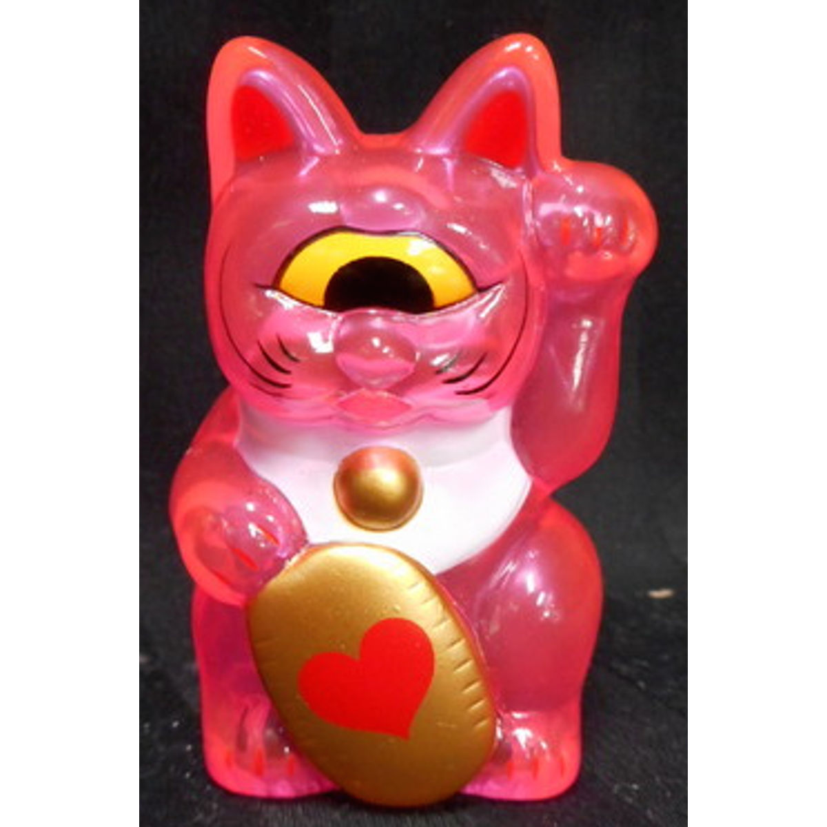 Fortune Cat Baby ( Clear Pink molding / oval : Heart )