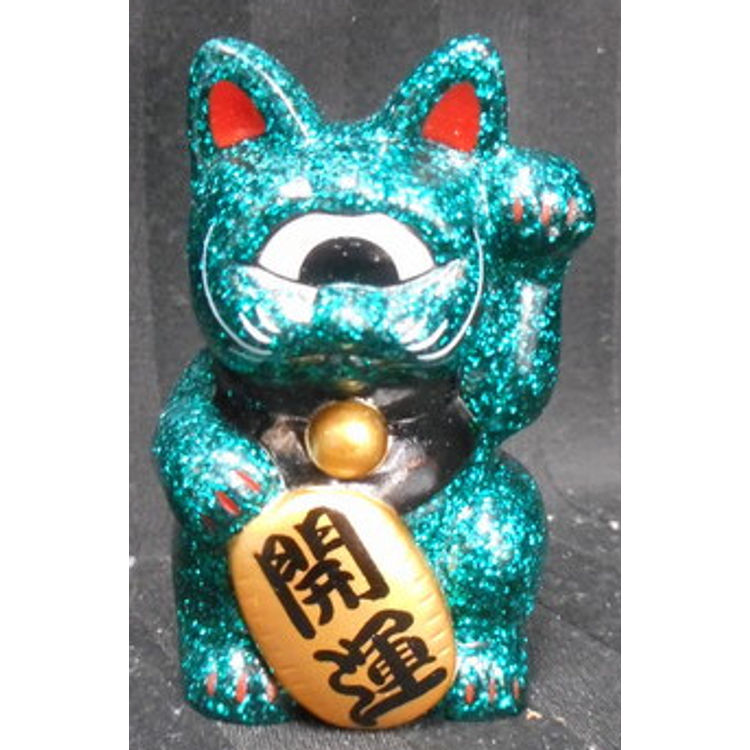 Fortune Cat Baby ( clear giga lame green molding ) by Real X Head (Mori Katsura)