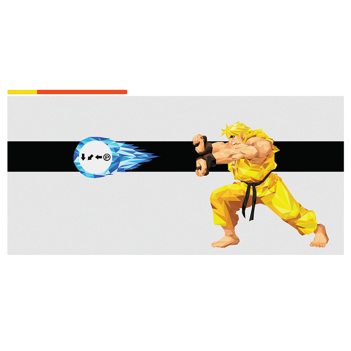 "Hadouken! - Ken" Yellow Variant