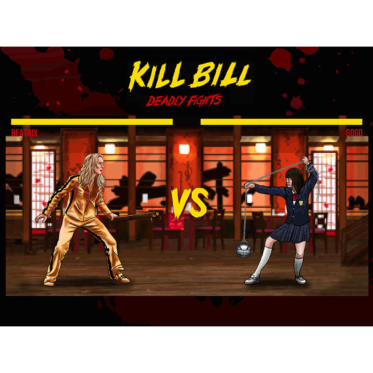 Kill Bill Deadly Fights, House Of Blue Leaves