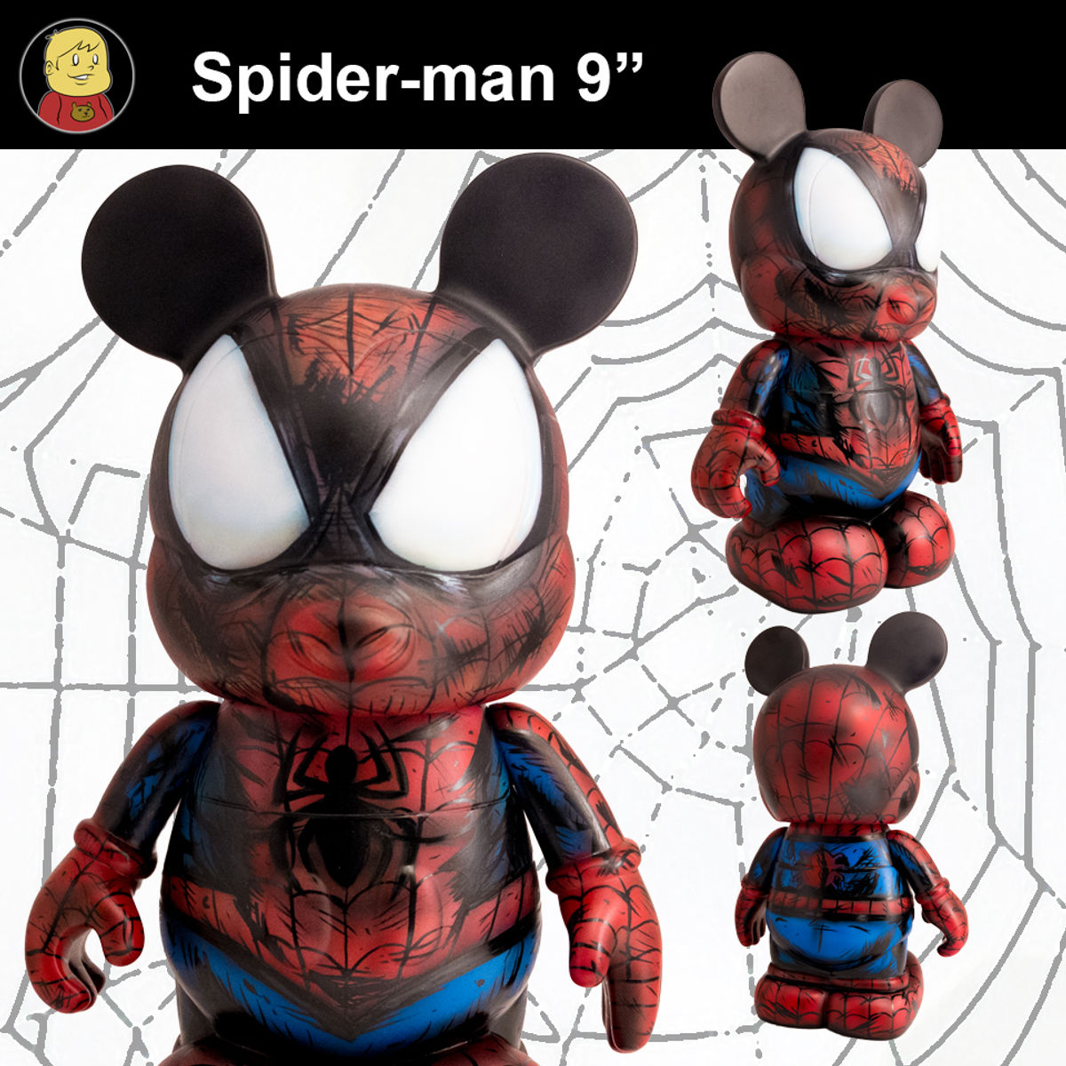 Spiderman 9" custom Vinylmation