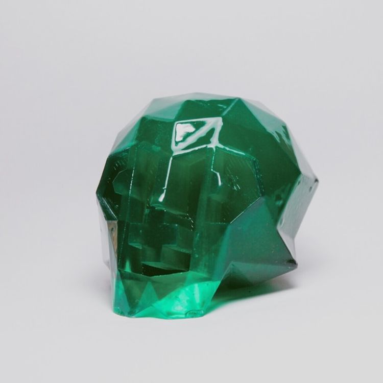 GEO SKULL - MODEL #002 (EMERALD) by DuBose Art
