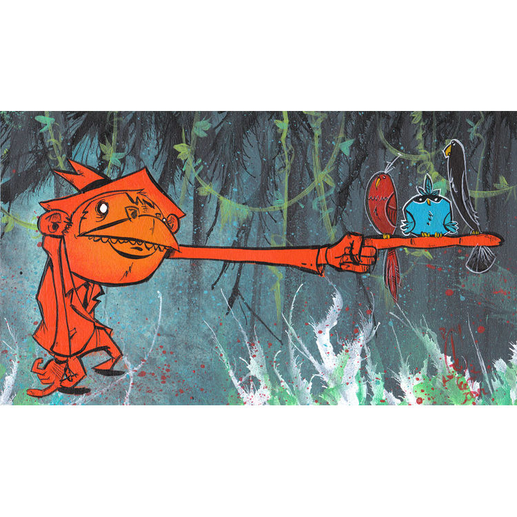Orange Monkey 2 by Bill Hewitt