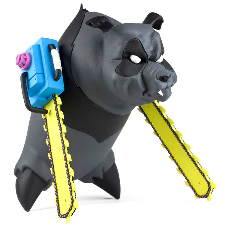 Chainsaw Panda - CMYK by Kevin Gosselin