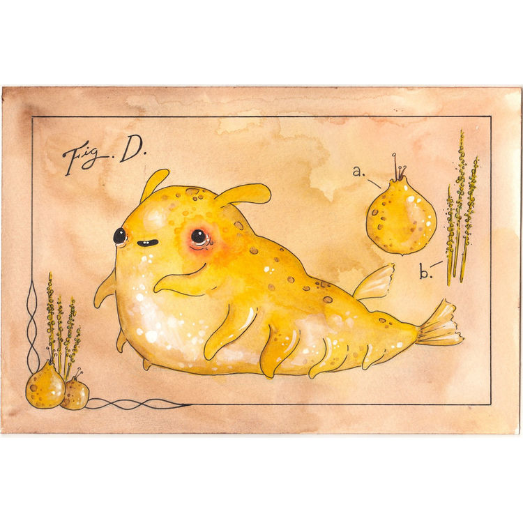 SEA BANANA PRINT by Sawdust Bear (Shing Yin Khor)