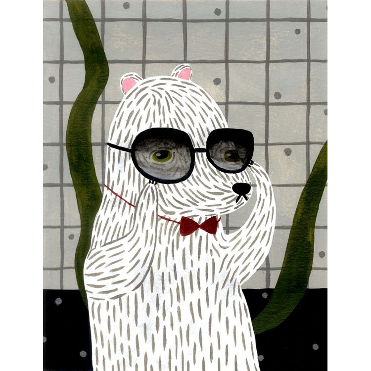 Sunglasses Bear by Tory Lin