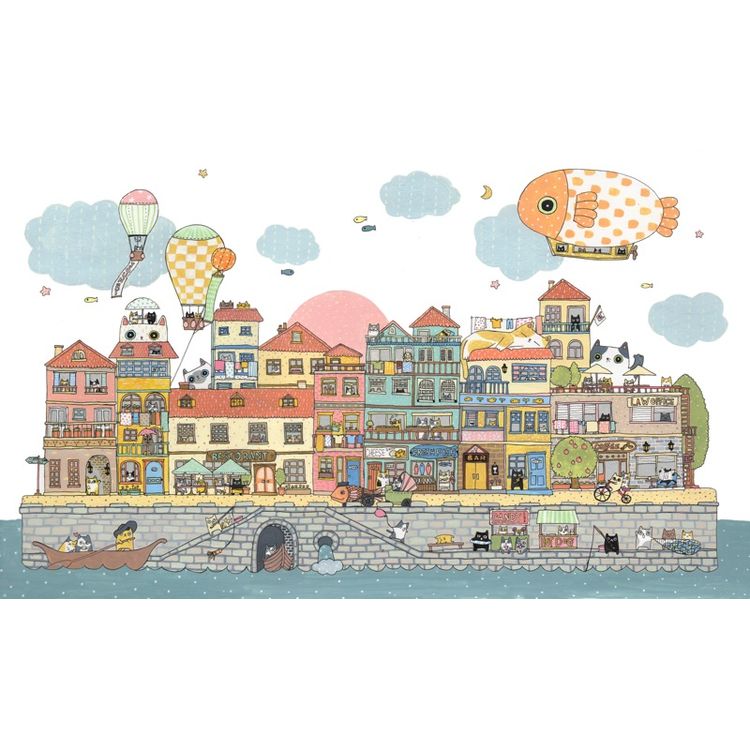 79 Cats In Harbor City by Shanghee Shin