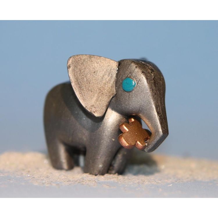 Elephant with cookie by Victoria Rose