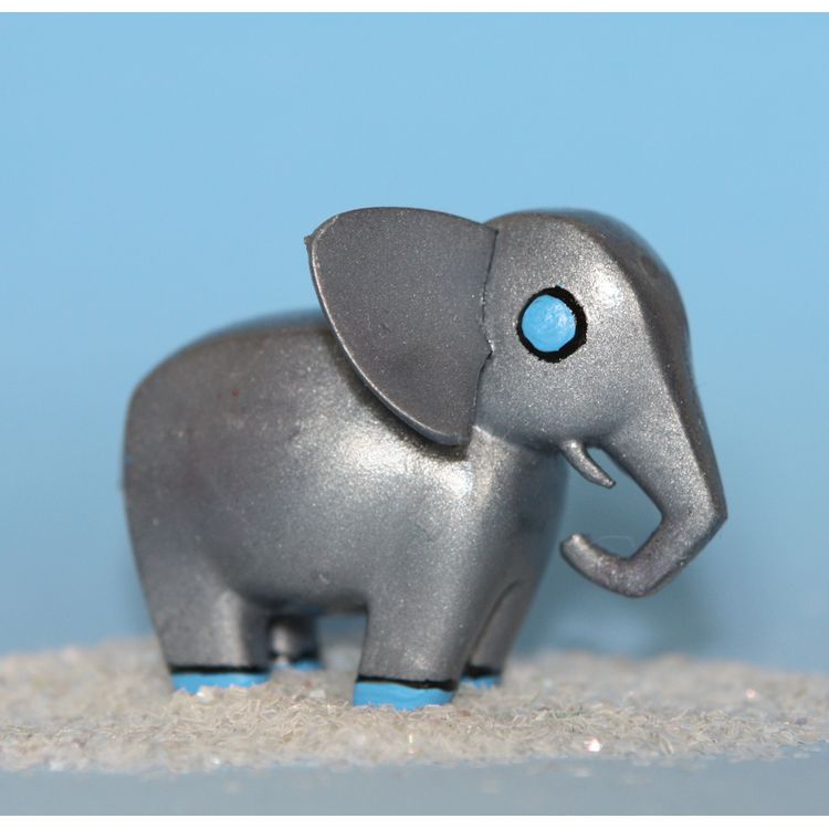 Steel Elephant with boots by Victoria Rose