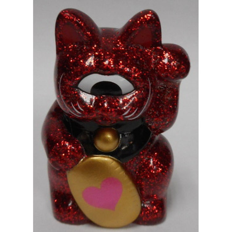 Fortune Cat Baby / ( giga lame Clear Red molding / oval : Heart ) by Real X Head (Mori Katsura)