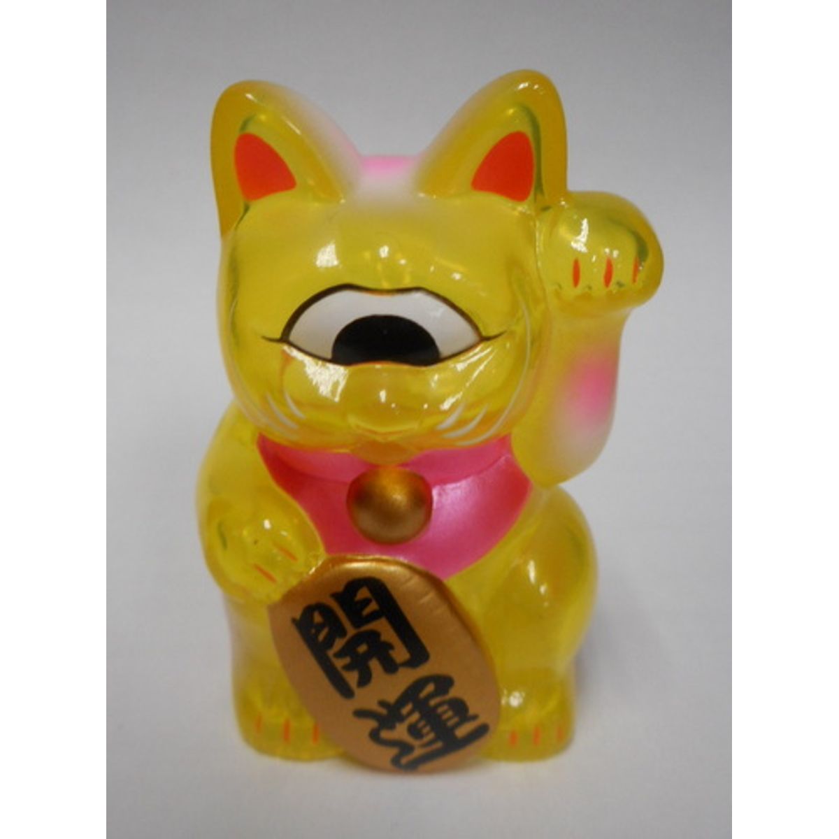 Mini Fortune Cat - Clear Yellow