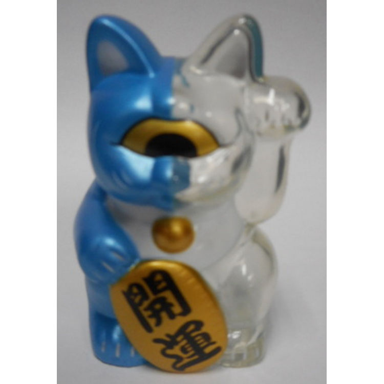 Fortune Cat Baby ( clear molding / meta blue two-tone ) by Real X Head (Mori Katsura)