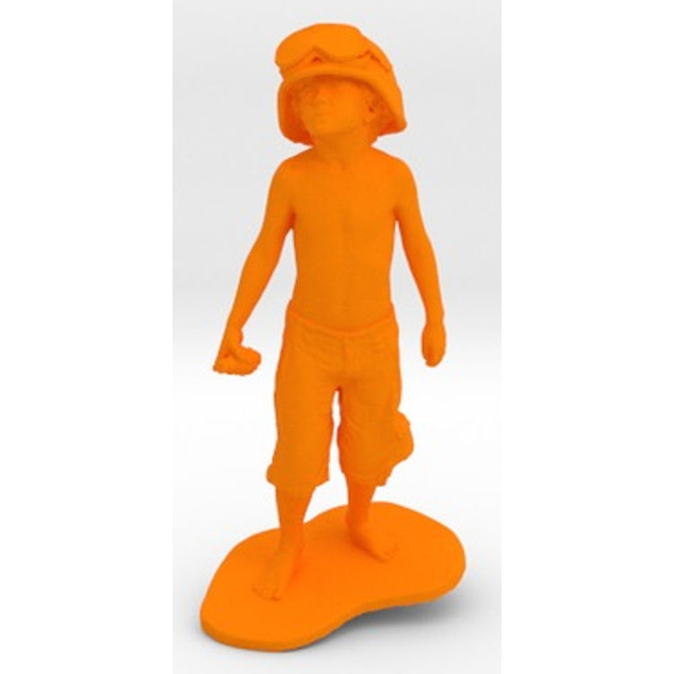 Boy Soldier (15cm Tall) - Bright orange by Schoony