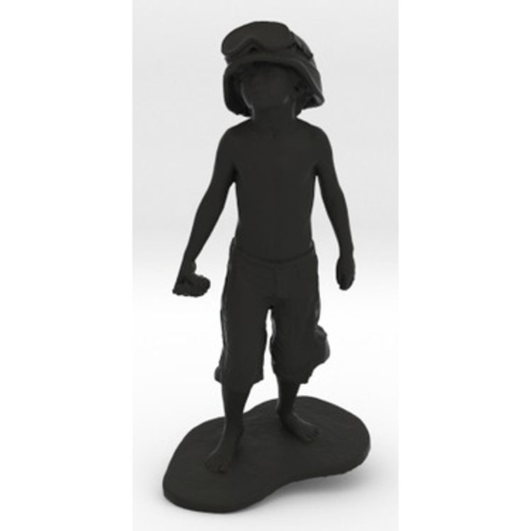 Boy Soldier (15cm Tall) - Black by Schoony