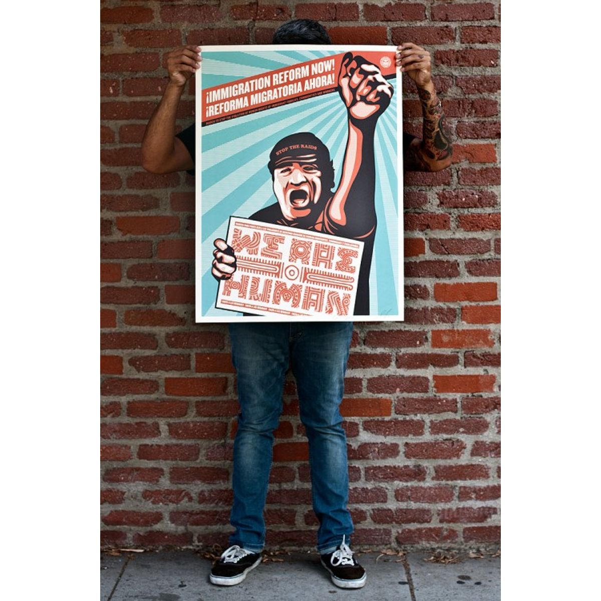 We Are Humans Protest Offset