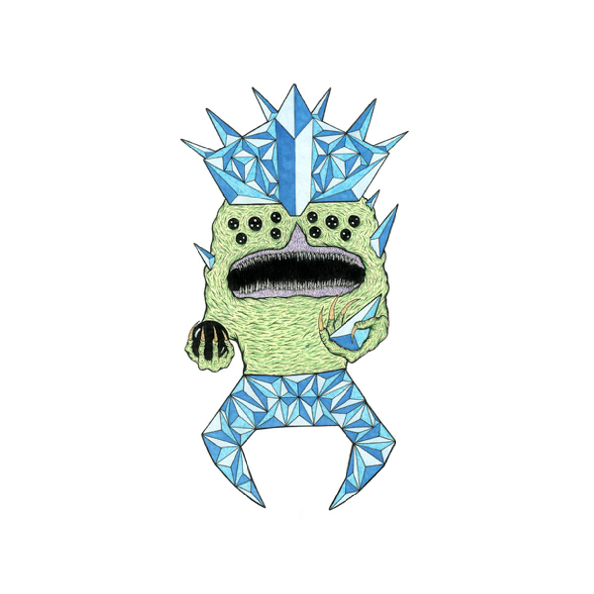 Blue Diamonds (Print)